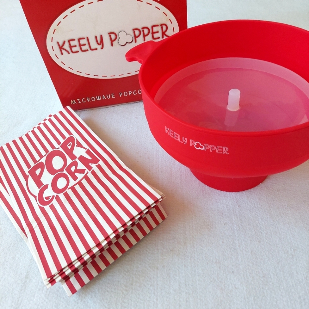 KEELY POPPER microwave popcorn maker NIB